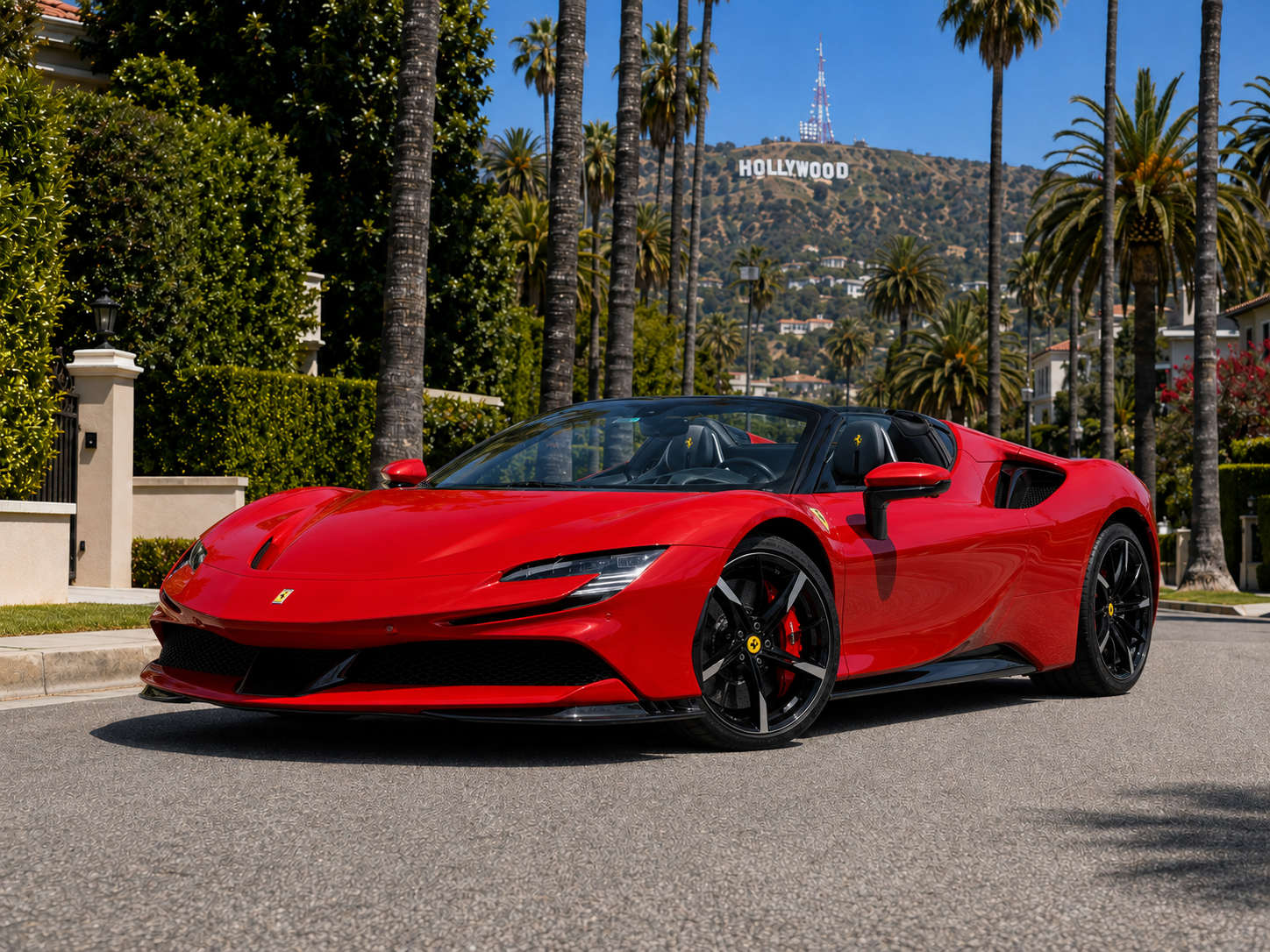 Ferrari SF90 Stradale rental in Los Angeles